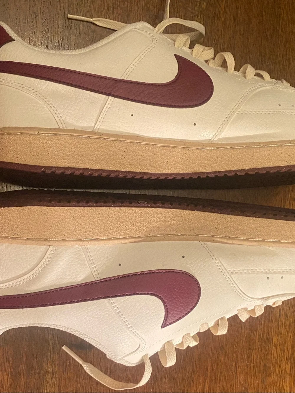 Nike Curt vision lowsail dark beetroot Leather Sneakers men’s size 15